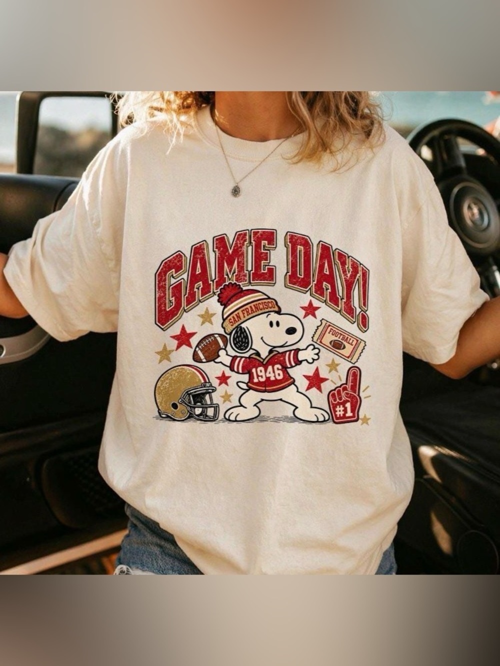 San Francisco Beagle Football Comfort Color Shirt, Vintage Game Day Cartoon Tee